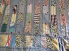 Handmade Vintage Pieced Quilt Crib Cottagecore Primitive Tied Charming 39 X 45