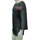 Medieval Mild Steel Flat Riveted Chainmail Shirt Half Sleeve Reenactment Armor