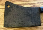 Vintage Old File Hand Made Butcher Meat Cleaver 8  Blade Heavy Duty