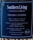 Southern Living Handmade Rattan Pagoda Lanterns  set Of 2  6x6x14 7 Inches