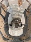 Ingenuity Rhapsody Infant Baby Swing W  Music Toy Bar  Gray white beige