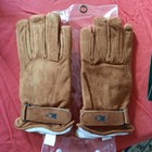New Kampro Men Xl Brown Suede Leather Horse Riding Gloves W inner Lining Xlarge