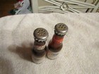 Vintage Budweiser Beer Bottle Salt   Pepper Shakers 1960s