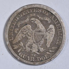 1876-cc Seated Liberty Quarter   Nice Fine vf  Inv 3
