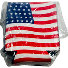 Patriotic American Flag Can Holder Cooler Insulator Koozie  - Lot Of 4