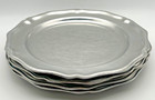 Vtg Wilton Armetale French Country Dinner Plates Rwp 10 Inch Set Of 4 Usa
