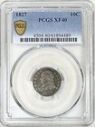 1827 Capped Bust Dime Pcgs Xf40