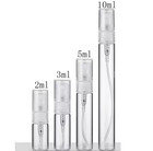 2ml 3ml 5ml 10ml Empty Glass Spray Bottles - Refillable Fine Mist Perfume 5pcs