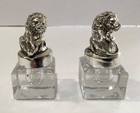 Arthur Court Lion Cube Salt   Pepper Shaker Set New In Box