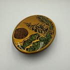 Vintage Colorado Mountains And Sun Belt Buckle Harmony Metal  Solid Brass 