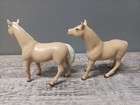 Ertl Dyersville Iowa Tan Horse Plastic Figure  set Of 2 