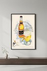      Vintage Carling s Black Label Beer Poster - Canada   s Favorite Brew 1950s        