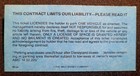 Disney Parking Lot Ticket Welcome To Disneyland Day Guest Ticket April 1993