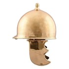 Roman Montefortino Ulfberth Helmet 18g Steel Brass Plated Medieval Armor Larp