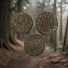 Lot Of 3 Genuine Ancient Roman Coins - Constantine Era 307-350 Ad