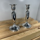 Pair Of Antique Wallace Sterling Silver Candle Sticks 7-3 8    Tall