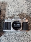 Vintage Canon Av-1 35mm Slr Film Camera Body Silver Black Japan W  Case