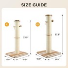 38  Tall Heavy Duty Cat Scratching Post Sturdy Sisal Scratcher For Indoor Cats