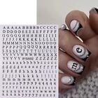 Letters Nail Art Stickers  8 Sheets English Alphabet Nail Decals 3d Self 