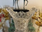 Antique American Brilliant Period Cut Glass Ice Bucket In Harvard Pattern