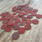 49 Opa Red Point Token War Ration Ww2 Vintage Old Coin - 1 Point Variety Letters