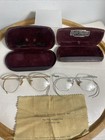Gold Filled 12k Two Pairs Of Eyeglasses Gold   Silver Tone From The 1950s