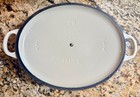 Le Creuset  29 Oval Dutch Oven 5 Qt Cream Ivory Enameled Cast Iron France Lid
