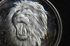 1969 Yemen Arab Republic Lion 2 Riyals  925 Silver  7435 Asw Proof Km-4