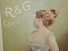 Vintage R   G Corsets Metal Advertising Sign By Kaufann   Straus Co  Ny