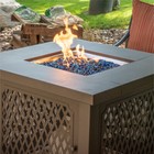 Mandarin Orange - Fire Glass Dots For Indoor And Outdoor Fire Pits Or Fireplaces