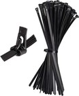 100 Pack Releasable Reusable Zip Ties Nylon Cable Heavy Duty Wire Self Locking