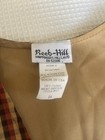 Reed Hill Saddleseat Vest Women   s 16 Plaid Red Gold Vintage Usa Equestrian