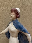 Vintage Composite Striding Nurse Store Display Shoe Clinic Advertising 21   