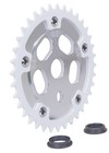 Gt 110mm  Bcd Bmx Bicycle Power Disc  silver  With 36t Chainring  white 