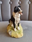 Vintage Teviotdale Scotland Sitting Border Collie Designed By Tom Mackie 1991