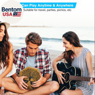 Two-tone Cajon  Portable Travel Wooden Drum With Adjustable Strap  Easy To Carry