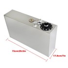 15 Gallon 56l Slim Aluminum Race drift Fuel Cell Gas Tank level Sender