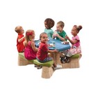 New Step2 Naturally Playful Kids Picnic Table Removable Umbrella Indoor outdoor