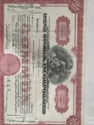 Vintage Bond Stores Stock Certificate 10 Shares Dec 26 1941