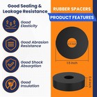 8 Pcs Rubber Spacers 1 5 Inch Od X 0 5 Id Black