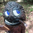 Chainsaw Carving Bigfoot Sasquatch 26  Tall Monster Yeti F  k Off Sign Folk Art