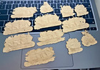 Victorian Scrap Die Cut Embossed Ships Boats Army Sea Ocean Antique Scrapbook