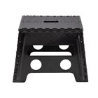 Mainstays One Step Folding Step Stool  Black Plastic