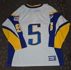 West Seneca Wings Game Worn Used Hockey Jersey  5 Buffalo New York