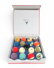 Dynasphere Platinum 2-1 4 In  Belgian Billiards Pool Balls Set W racks Brand New