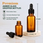 Tincture Bottles With Dropper 12 Pack 1 Oz Amber Glass Dropper Bottle 30ml