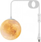 Led Hanging Moon Lamp For Kids Bedroom bulb Included 