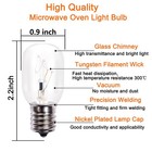 40 Watt E17 Base Microwave Light Bulbs - 6 Pack  Dimmable   Durable