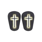 Jesus Cross Shin Guard pads Light And Protective   Christian Soccer Accessories