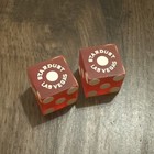 Stardust Casino Dice Pair Las Vegas Matching  7896 Red Craps Dice Free Shipping